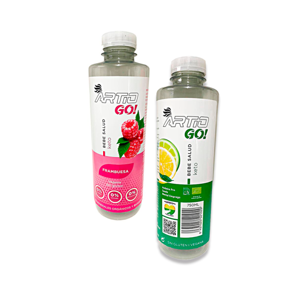 Bebida Isotónica Artio GO! Pack Frambuesa-Lima/Limón 12x500ml - Imagen 2