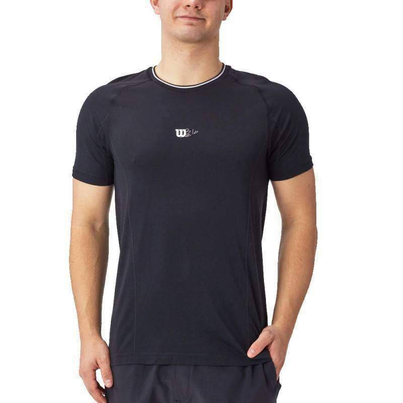 Camiseta Fernando Belasteguin Wilson Seamless Crew Negro Tienda padel online