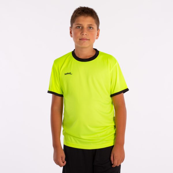 camiseta softee galaxy niño amarillo fluor negro 1