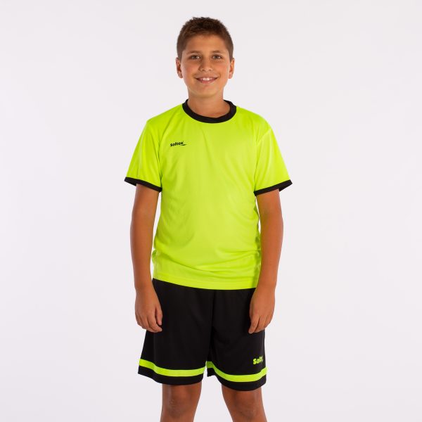 camiseta softee galaxy niño amarillo fluor negro 2