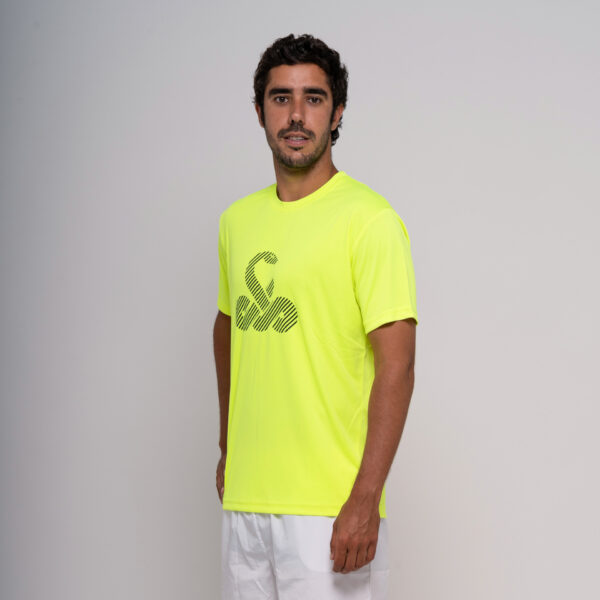 camiseta vibor a taipan hombre amarillo flúor