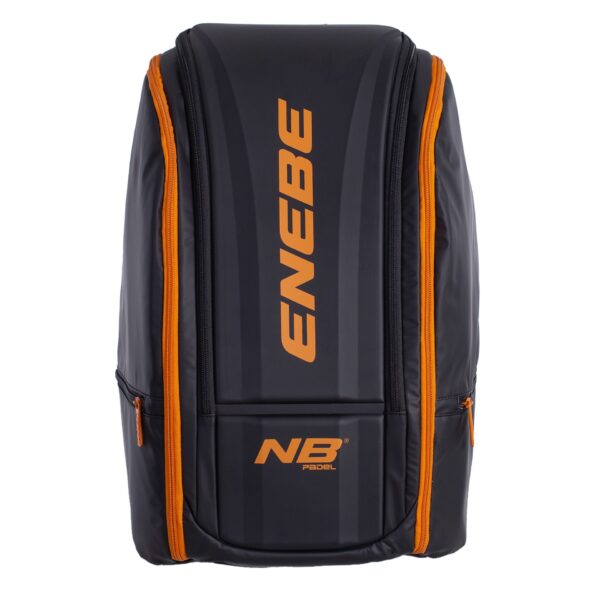 mochila enebe mustang única negro naranja