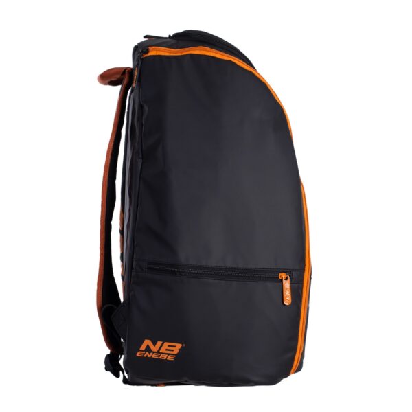 mochila enebe mustang única negro naranja 1