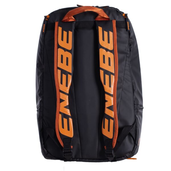 mochila enebe mustang única negro naranja 2