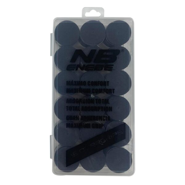 pack 18 overgrips liso enebe única negro