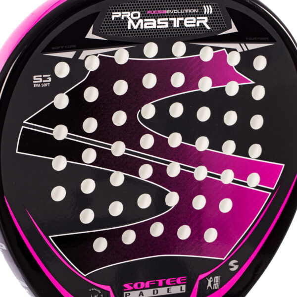 pala pádel softee pro master evolution fucsia 3