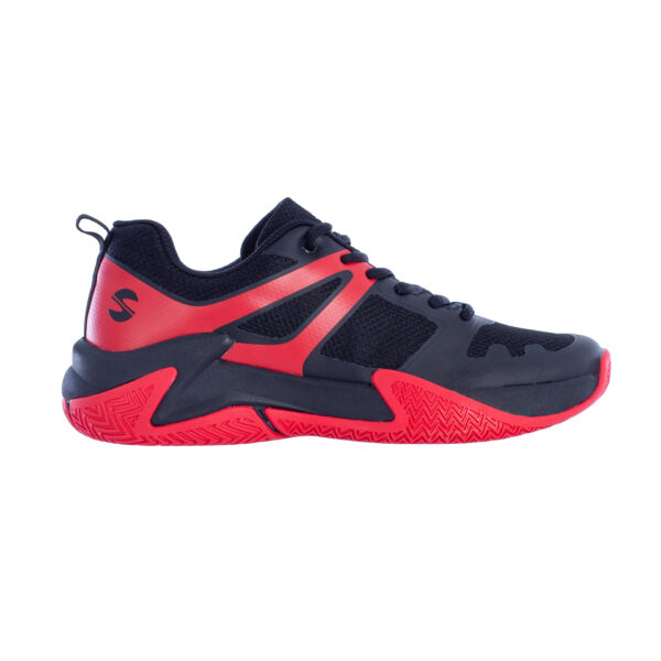 zapatillas pádel softee rotatory negro rojo