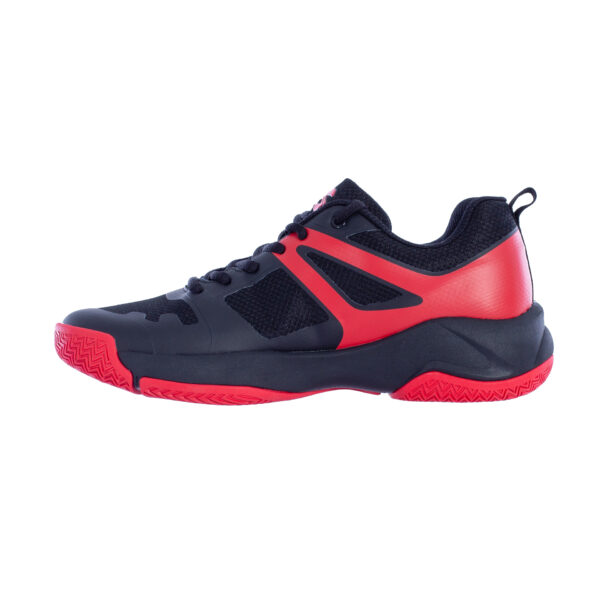 zapatillas pádel softee rotatory negro rojo 3