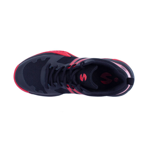 zapatillas pádel softee rotatory negro rojo 7